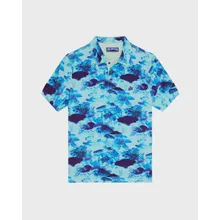 Vilebrequin - Coral Reef Polohemd Aus Frottee Für Herren - Polohemd - Phoenix - Blau - Größe L Vilebrequin - Coral Reef Polohemd Aus Frottee Für Herren - Polohemd - Phoenix - Blau - Größe L