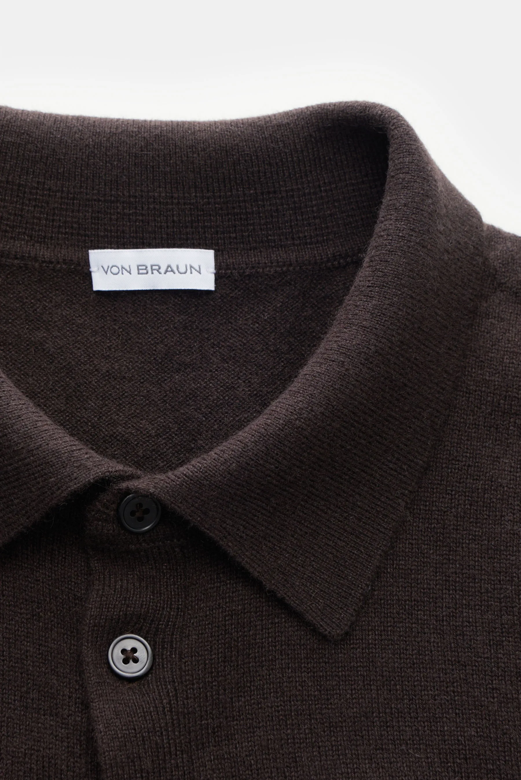 von Braun - Herren - Cashmere Cardigan dunkelbraun – Bild 2