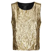 Maria Calderara - Crew Neck Top - Größe 2 - goldfarben Maria Calderara - Crew Neck Top - Größe 2 - goldfarben