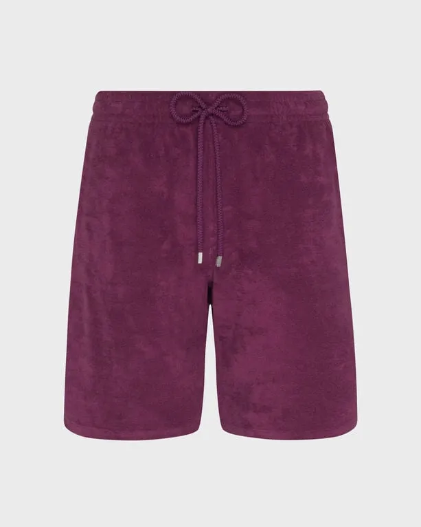 Vilebrequin - Jacquard-bermudashorts Aus Frottee - Bermuda - Bolide - Violett - Größe L Vilebrequin - Jacquard-bermudashorts Aus Frottee - Bermuda - Bolide - Violett - Größe L