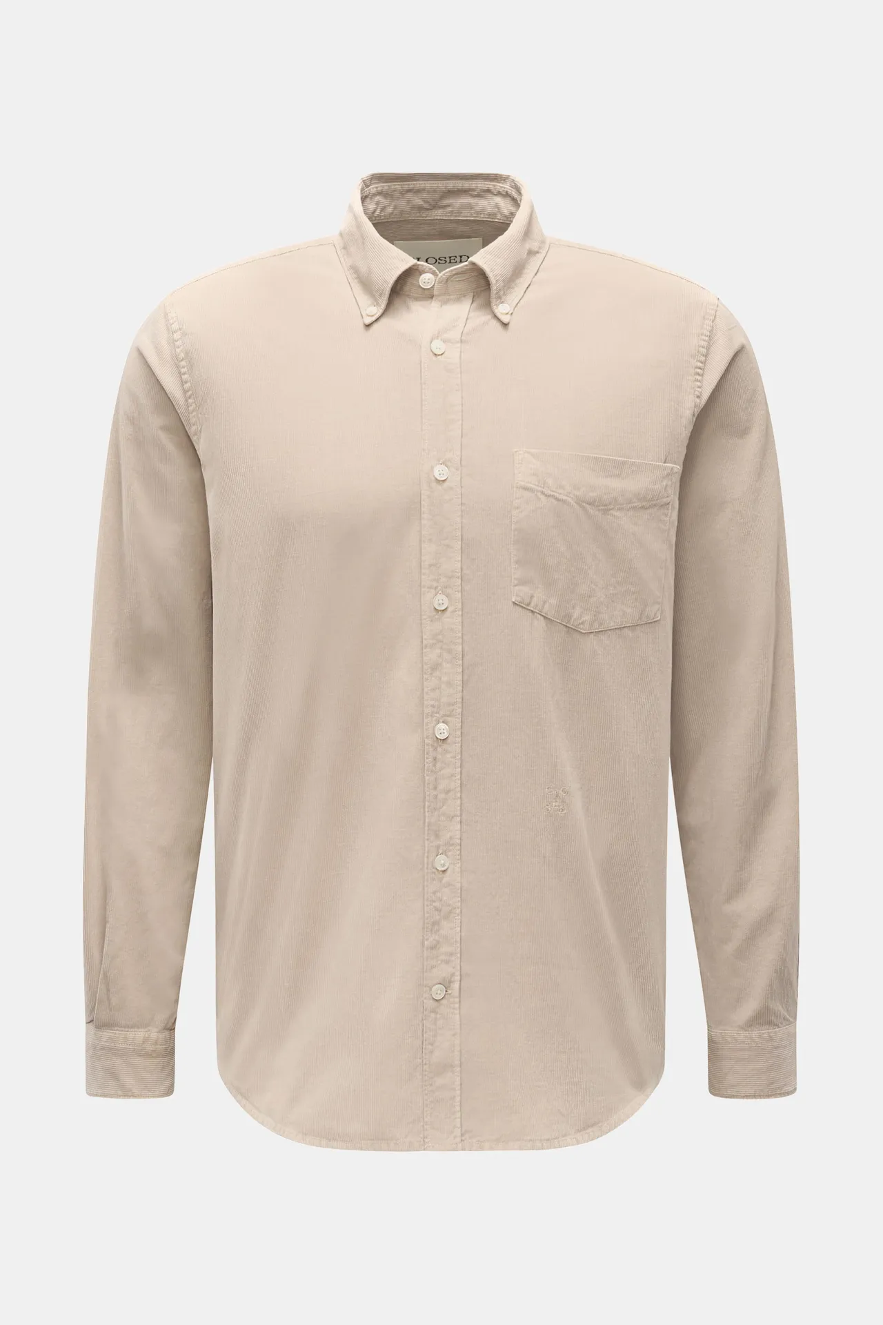 Closed - Herren - Cordhemd Button-Down-Kragen beige Closed - Herren - Cordhemd Button-Down-Kragen beige