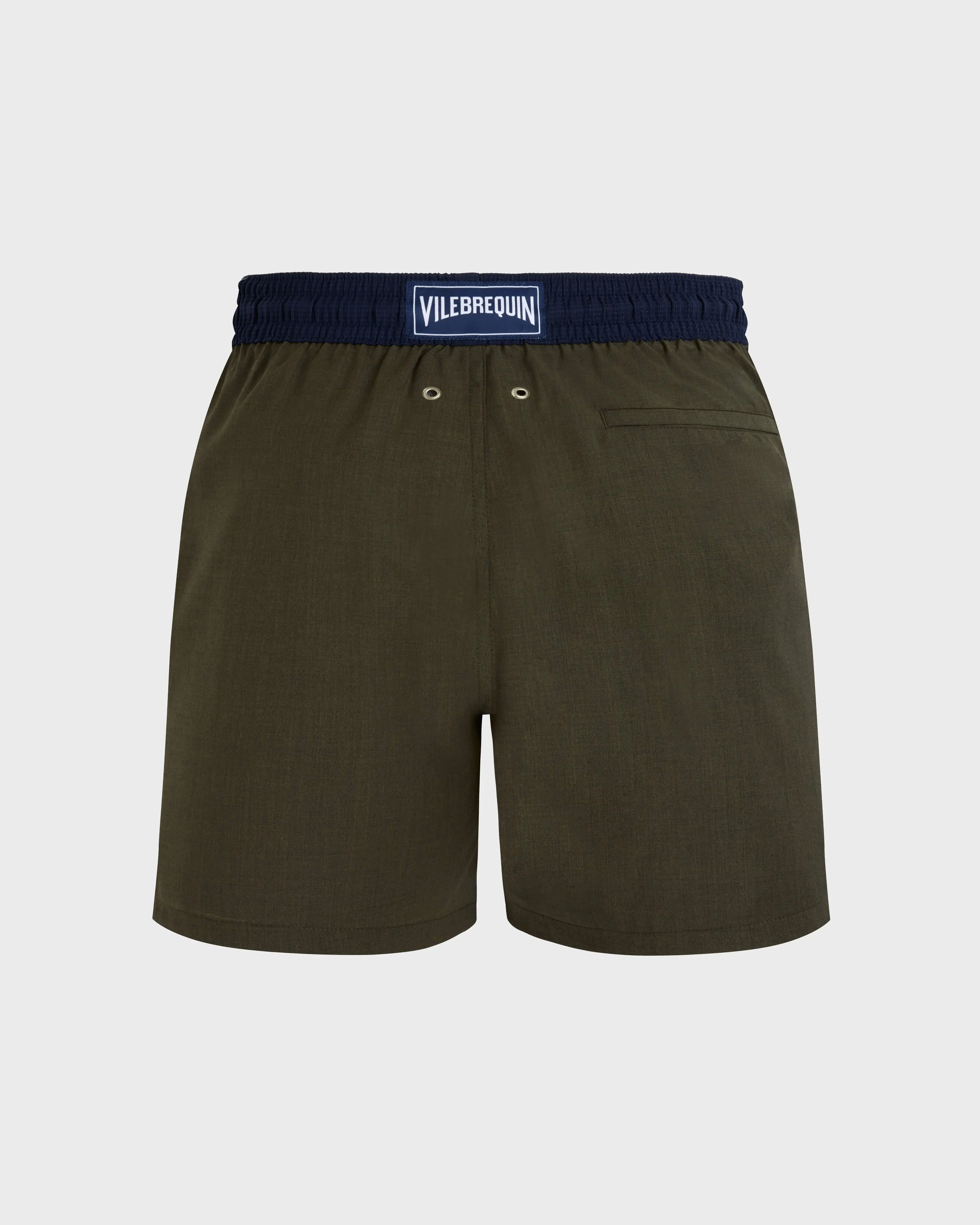 Vilebrequin - Zweifarbige Badeshorts Aus Merinowolle Für Herren - Bademode - Magnus - Grün - Größe L – Bild 2