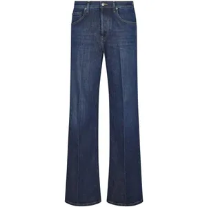 Dondup - High-Waisted Wide-Leg Denim Trousers - Größe 27 - schwarz Dondup - High-Waisted Wide-Leg Denim Trousers - Größe 27 - schwarz