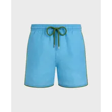 Vilebrequin - Solid Badeshorts Aus Leinen Für Herren - Bademode - Mallorca - Blau - Größe L Vilebrequin - Solid Badeshorts Aus Leinen Für Herren - Bademode - Mallorca - Blau - Größe L