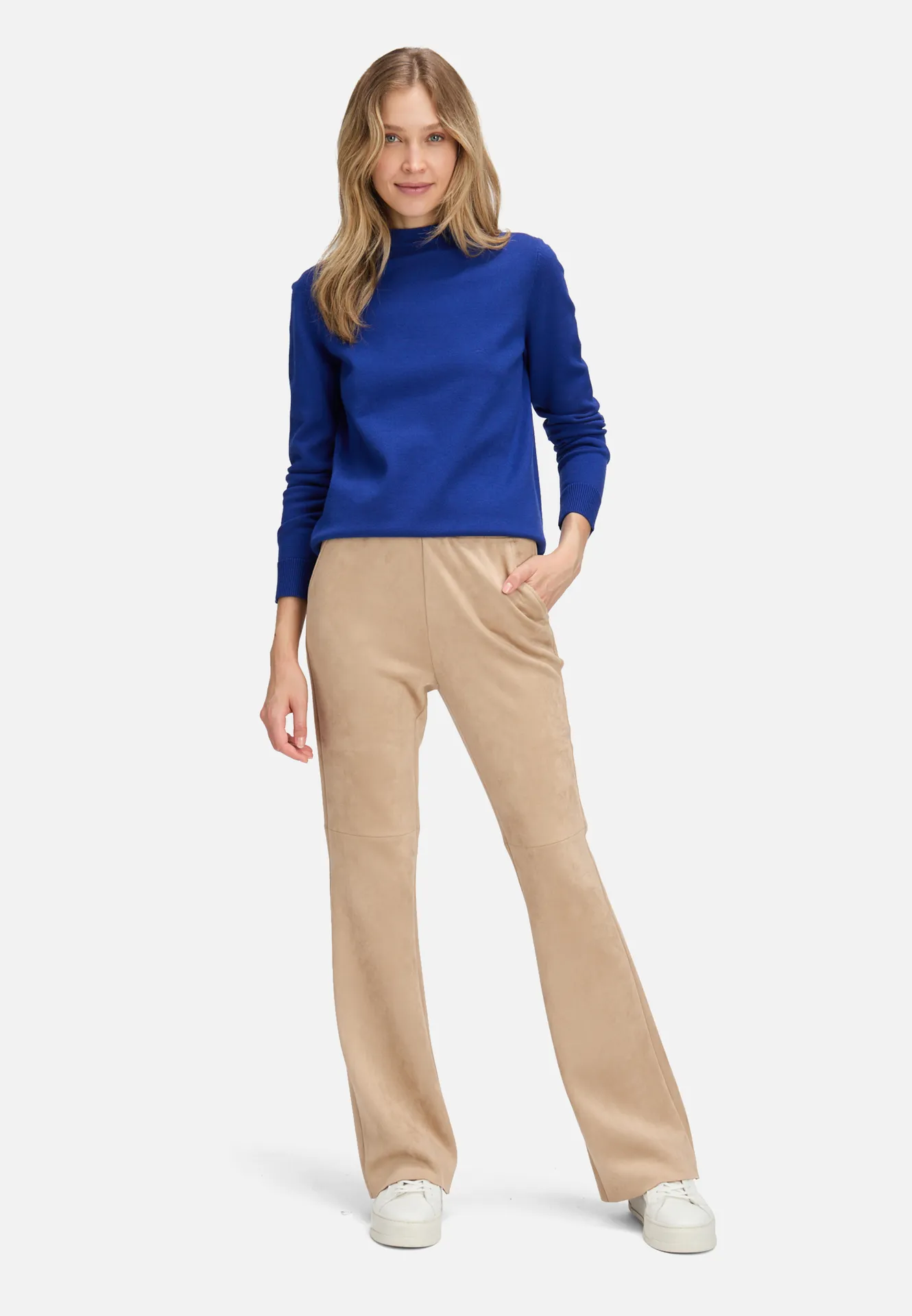 Basic-Strickpullover mit Stehkragen – Bild 2