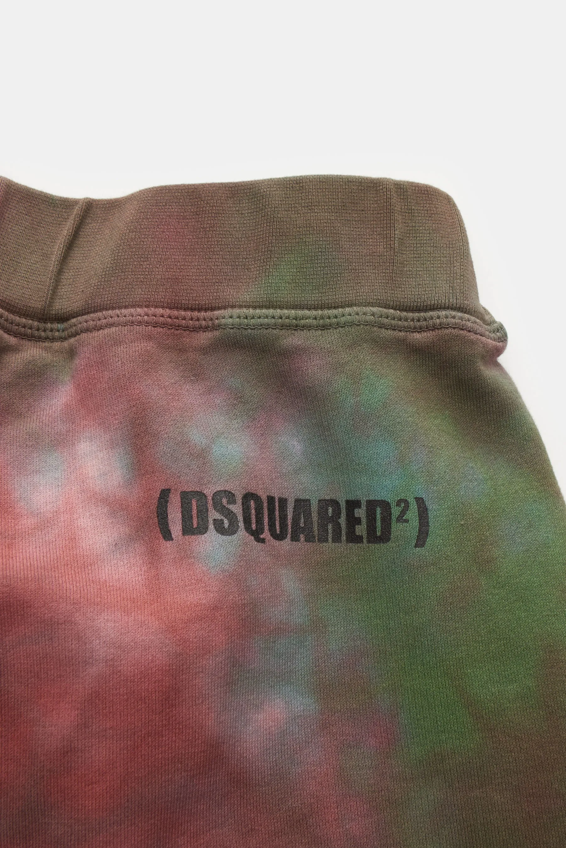 Dsquared2 - Herren - Sweatshorts grün/bordeaux gemustert – Bild 3