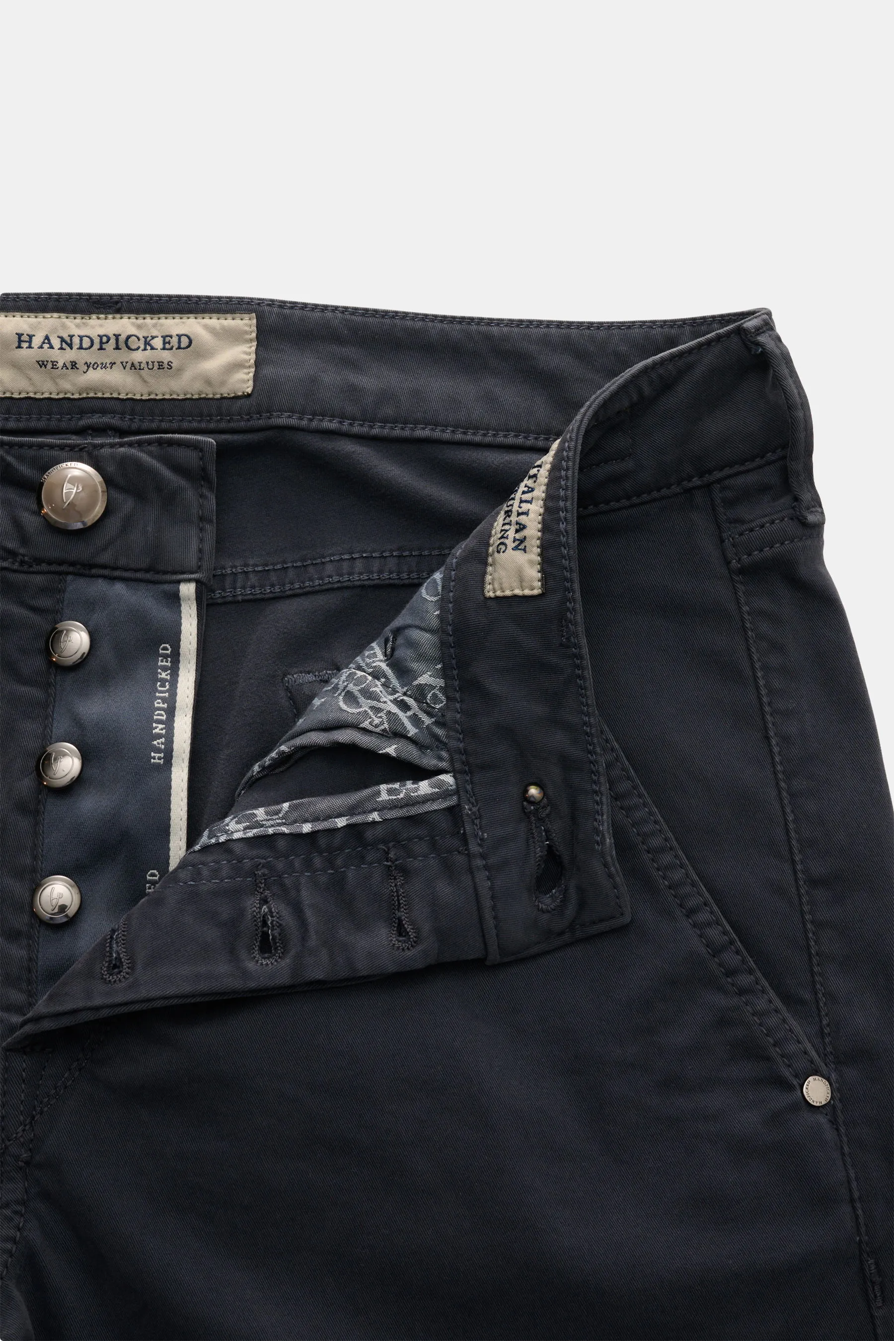 HandPicked - Herren - Chino 'Parma' anthrazit – Bild 4