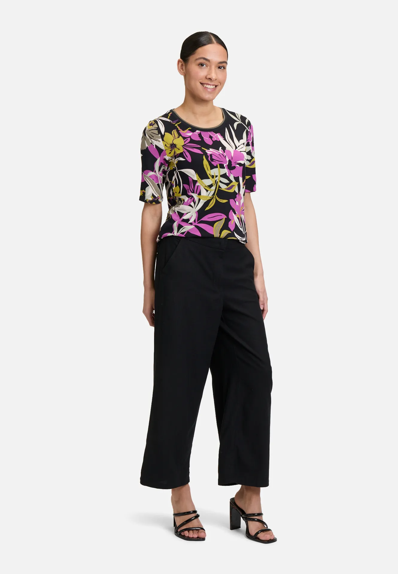 Basic Shirt mit Print – Bild 2