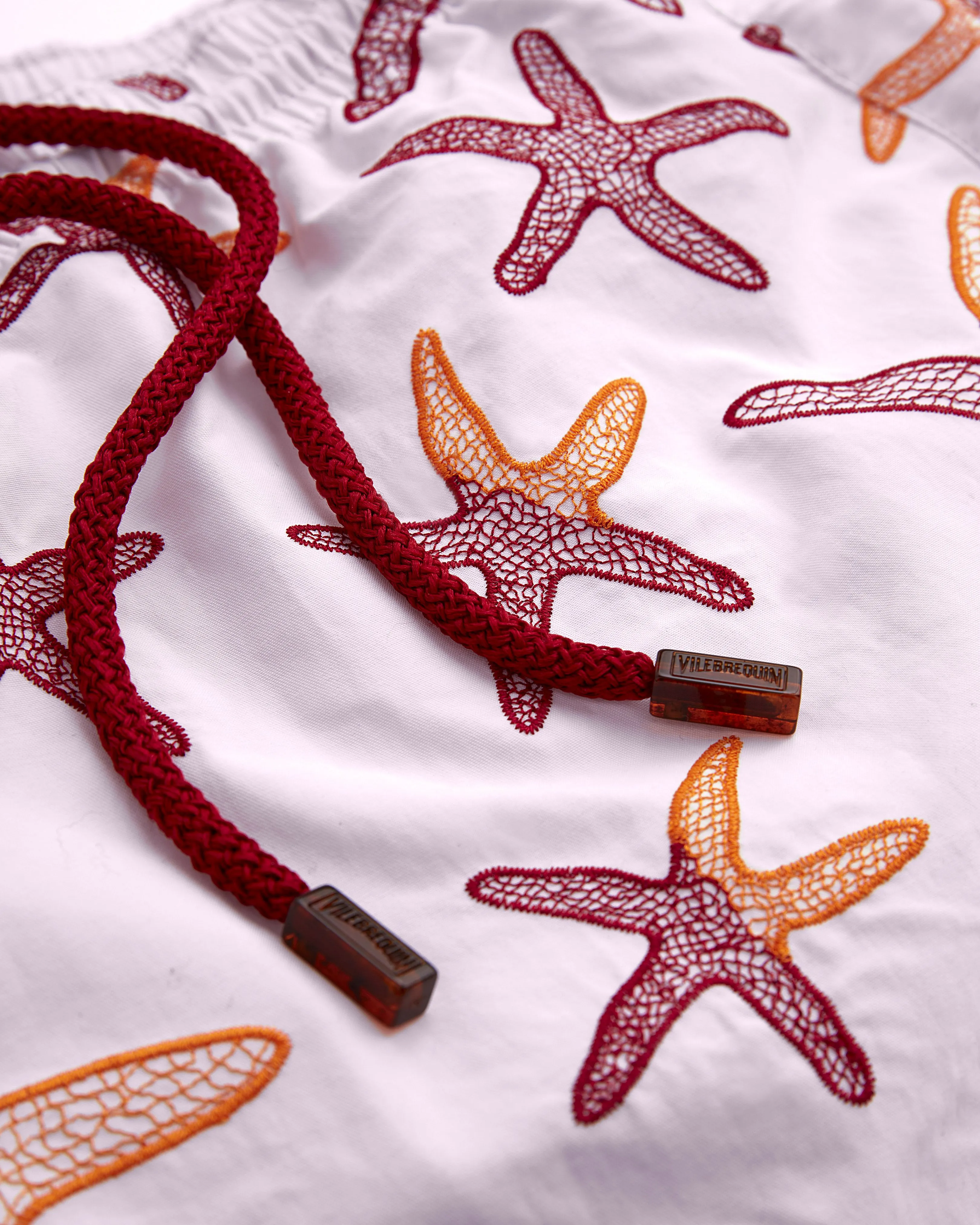 Vilebrequin - Starlettes Badeshorts Mit Stickerei Für Damen - Shorty - Fiona - Rosa - Größe S – Bild 5