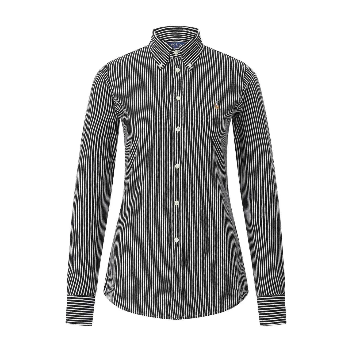 Polo Ralph Lauren - Gestreifte Hemdbluse - Größe XS - schwarz Polo Ralph Lauren - Gestreifte Hemdbluse - Größe XS - schwarz