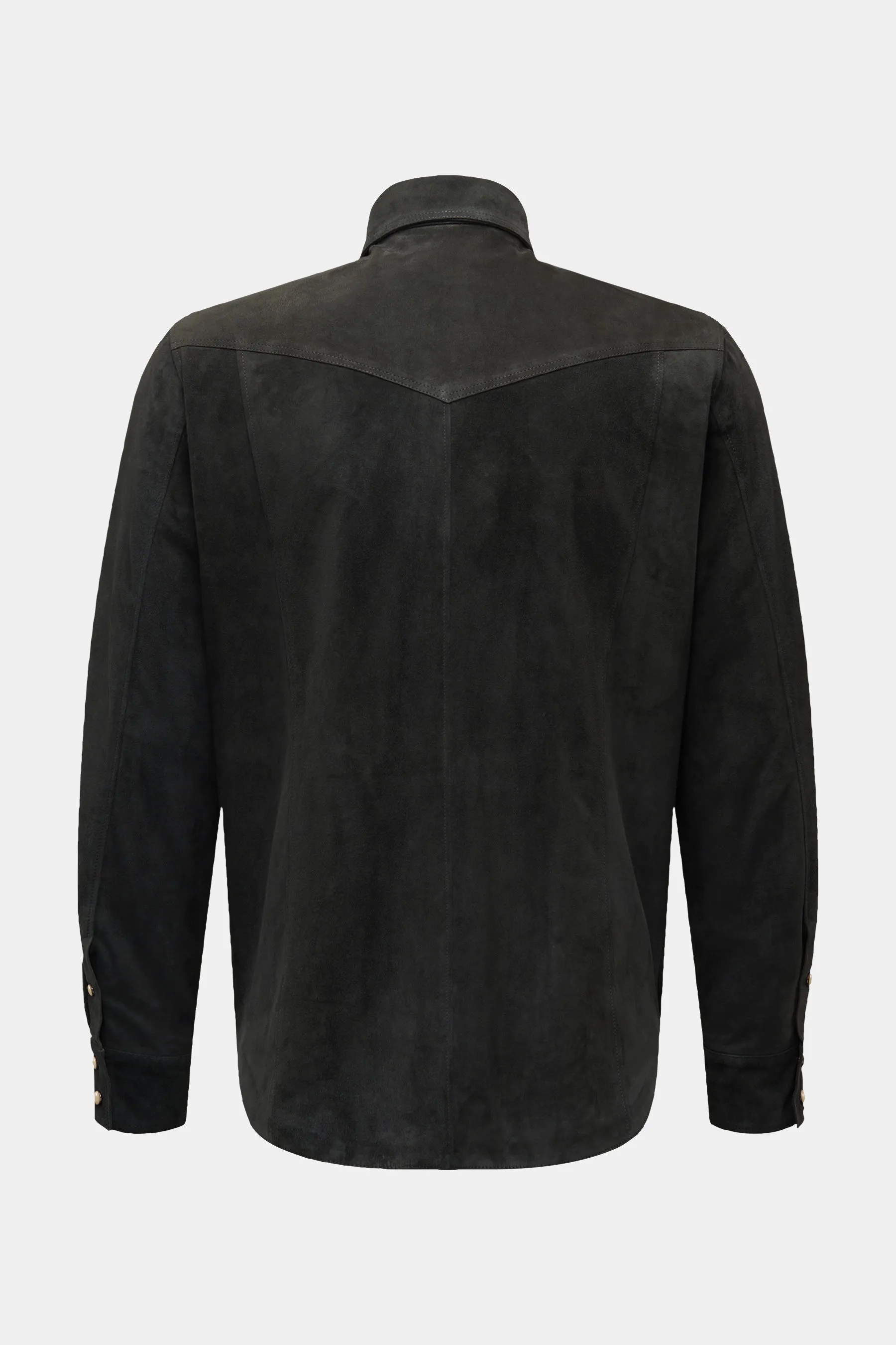 Rifugio - Herren - Velourslederjacke anthrazit – Bild 2