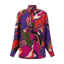 Emilio Pucci - Silk Shirt - Größe XS - schwarz Emilio Pucci - Silk Shirt - Größe XS - schwarz