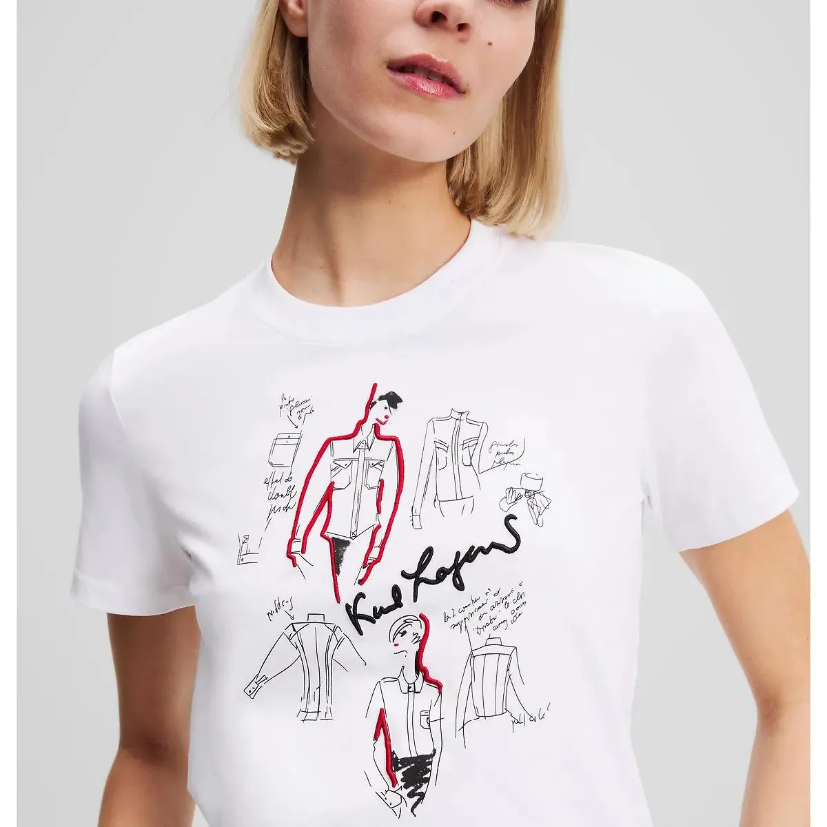 Karl Lagerfeld - KARL SERIES T-SHIRT T-shirt - Größe XL - weiß – Bild 3