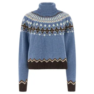 Alanui - %27Sweet Winter%27 Turtleneck Sweater - Größe L - blau Alanui - %27Sweet Winter%27 Turtleneck Sweater - Größe L - blau
