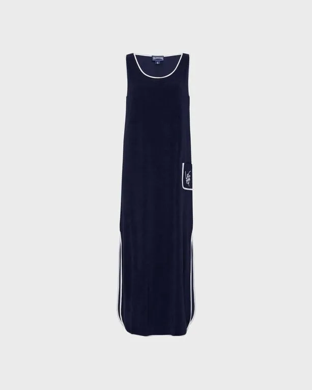 Vilebrequin - Vbq Line Tankkleid Aus Frottee Für Damen - Kleid - Lindsay - Blau - Größe S Vilebrequin - Vbq Line Tankkleid Aus Frottee Für Damen - Kleid - Lindsay - Blau - Größe S