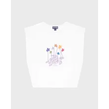 Vilebrequin - Mini Turtle Tanktop Aus Bio-baumwolle Für Mädchen - Trägershirt - Ghost - Weiss - Größe 10 Vilebrequin - Mini Turtle Tanktop Aus Bio-baumwolle Für Mädchen - Trägershirt - Ghost - Weiss - Größe 10