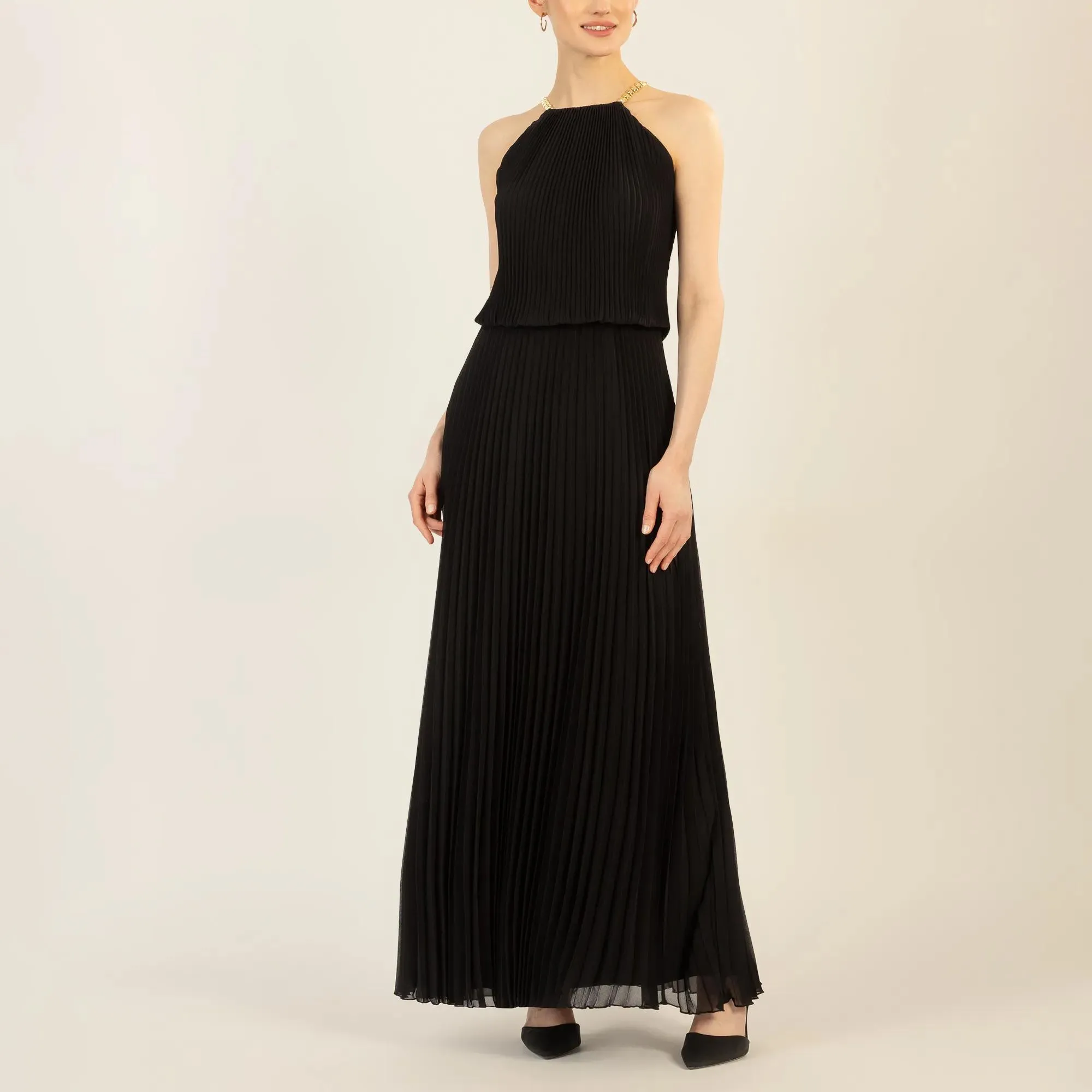 Apart - Plisseekleid - Größe 36 - schwarz – Bild 4
