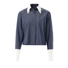 VAN LAACK - Bluse Modern Fit Uni - Größe 40 - blau VAN LAACK - Bluse Modern Fit Uni - Größe 40 - blau