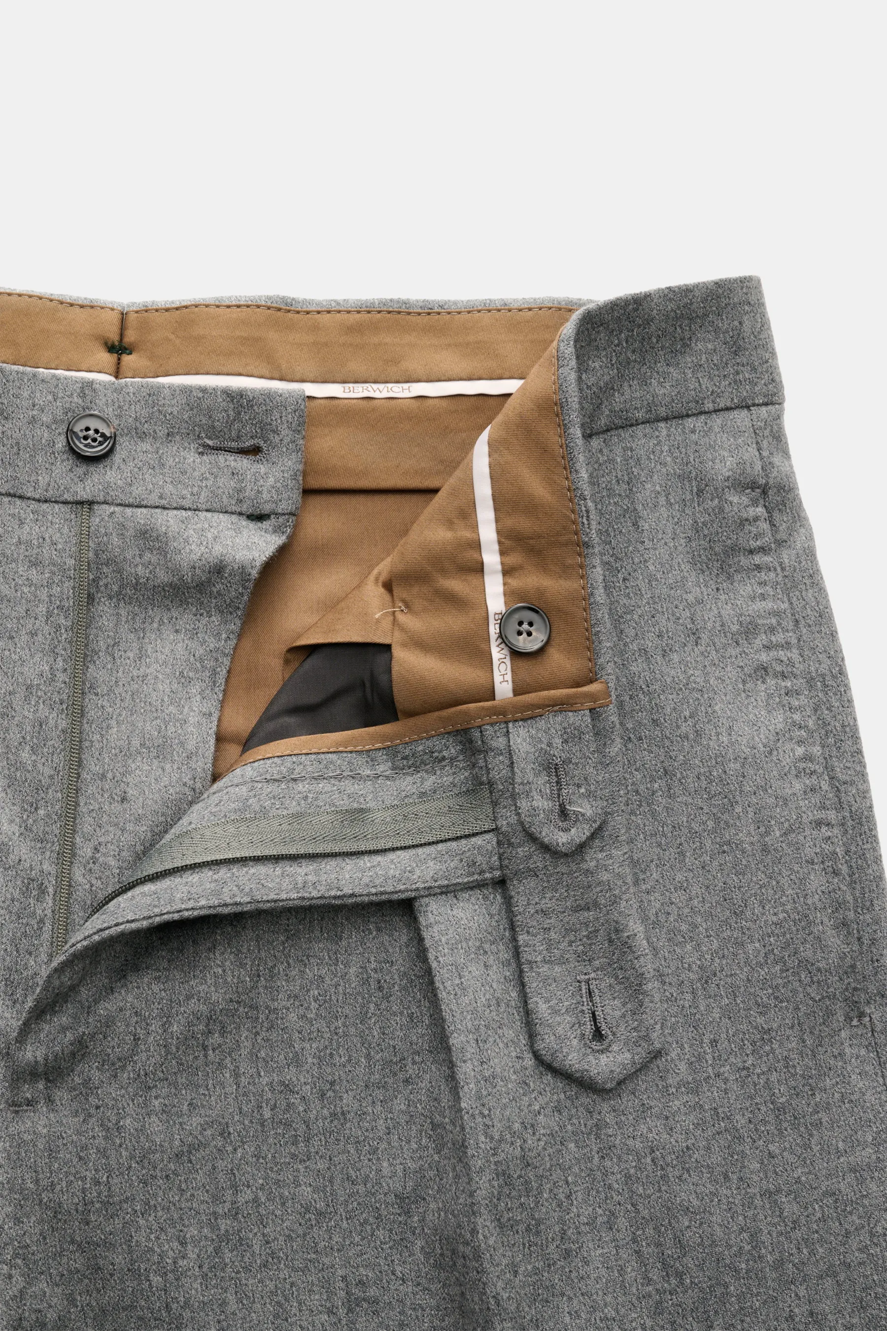 Berwich - Herren - Wollhose 'Chiaia' grau meliert – Bild 4