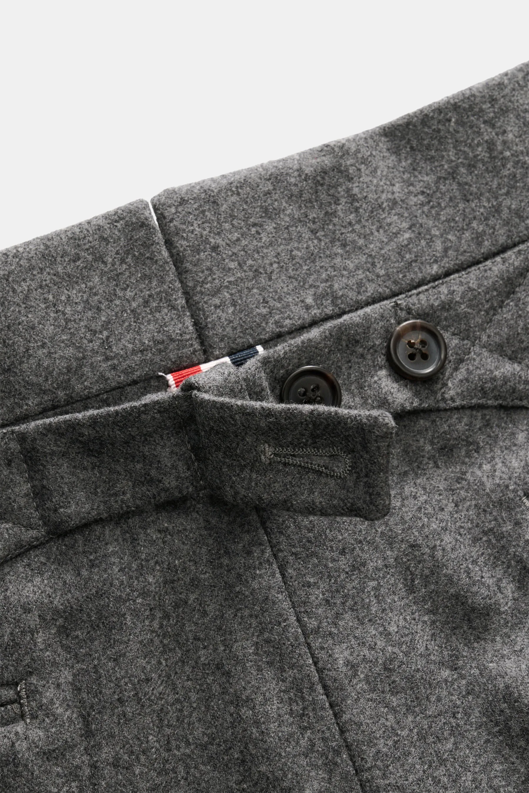 Thom Browne - Herren - Wollhose dunkelgrau meliert – Bild 6