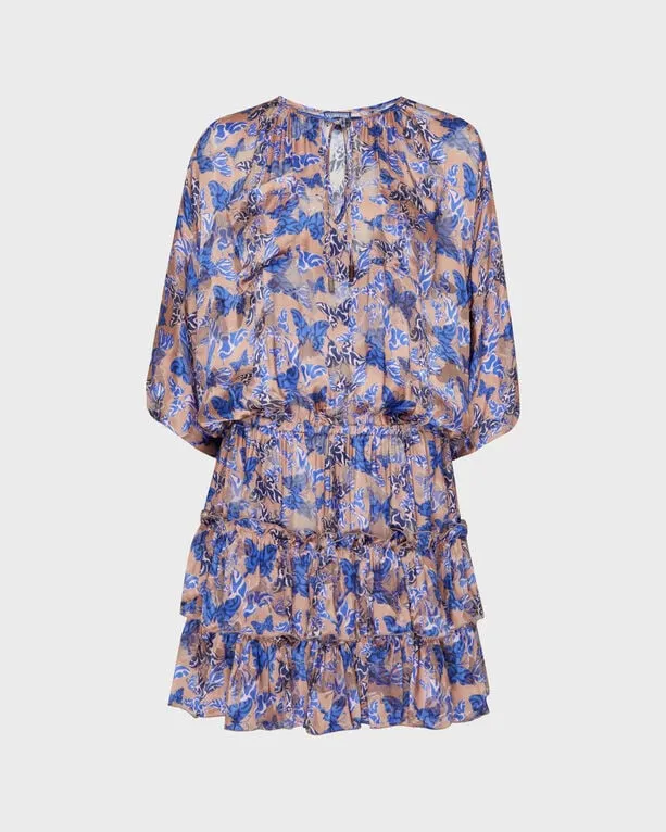 Vilebrequin - Disco Butterfly Kleid Aus Viskose Und Seide Für Damen - Kleid - Lauriane - Rosa - Größe XS Vilebrequin - Disco Butterfly Kleid Aus Viskose Und Seide Für Damen - Kleid - Lauriane - Rosa - Größe XS