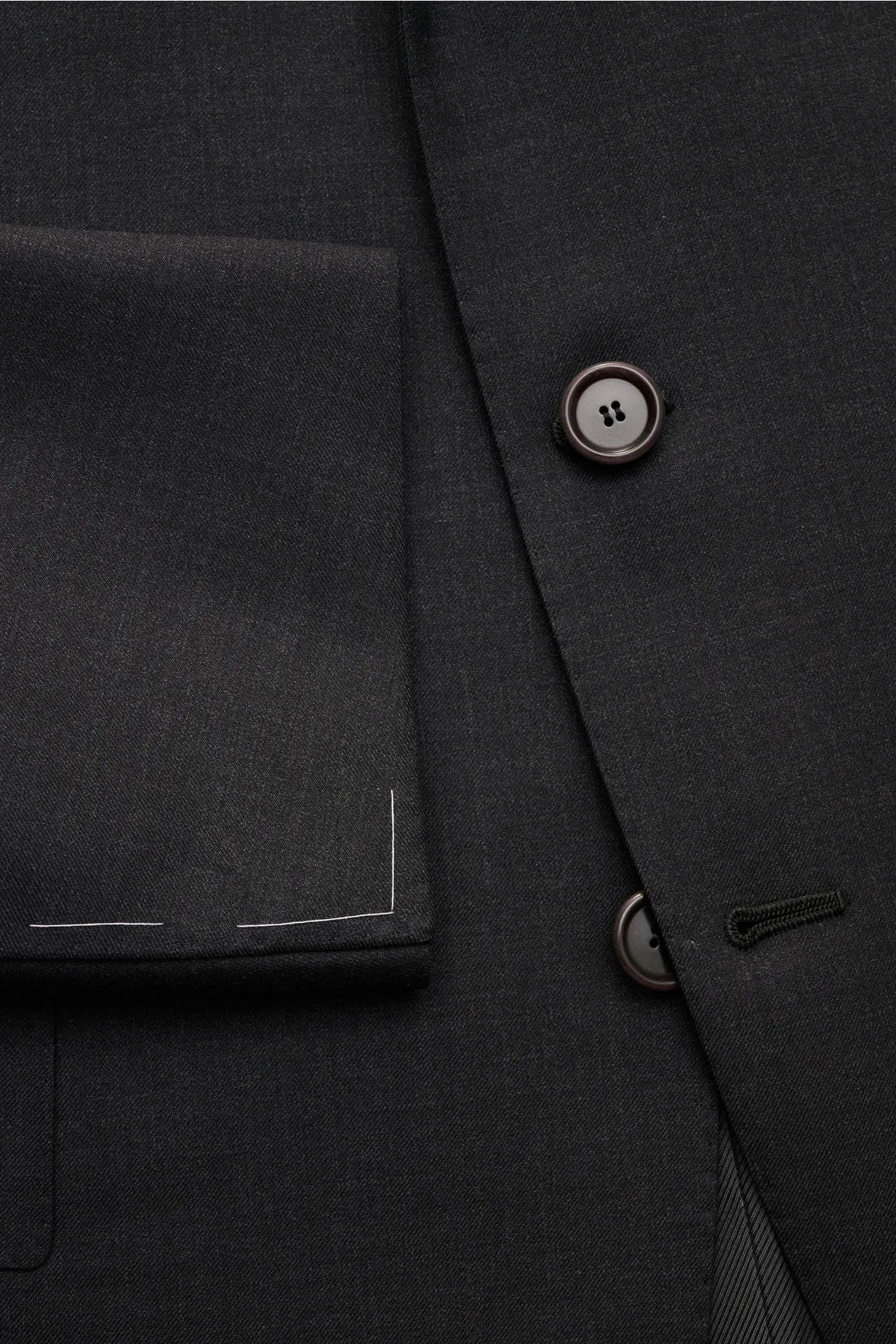 Cesare Attolini - Herren - Anzug dunkelgrau meliert – Bild 2