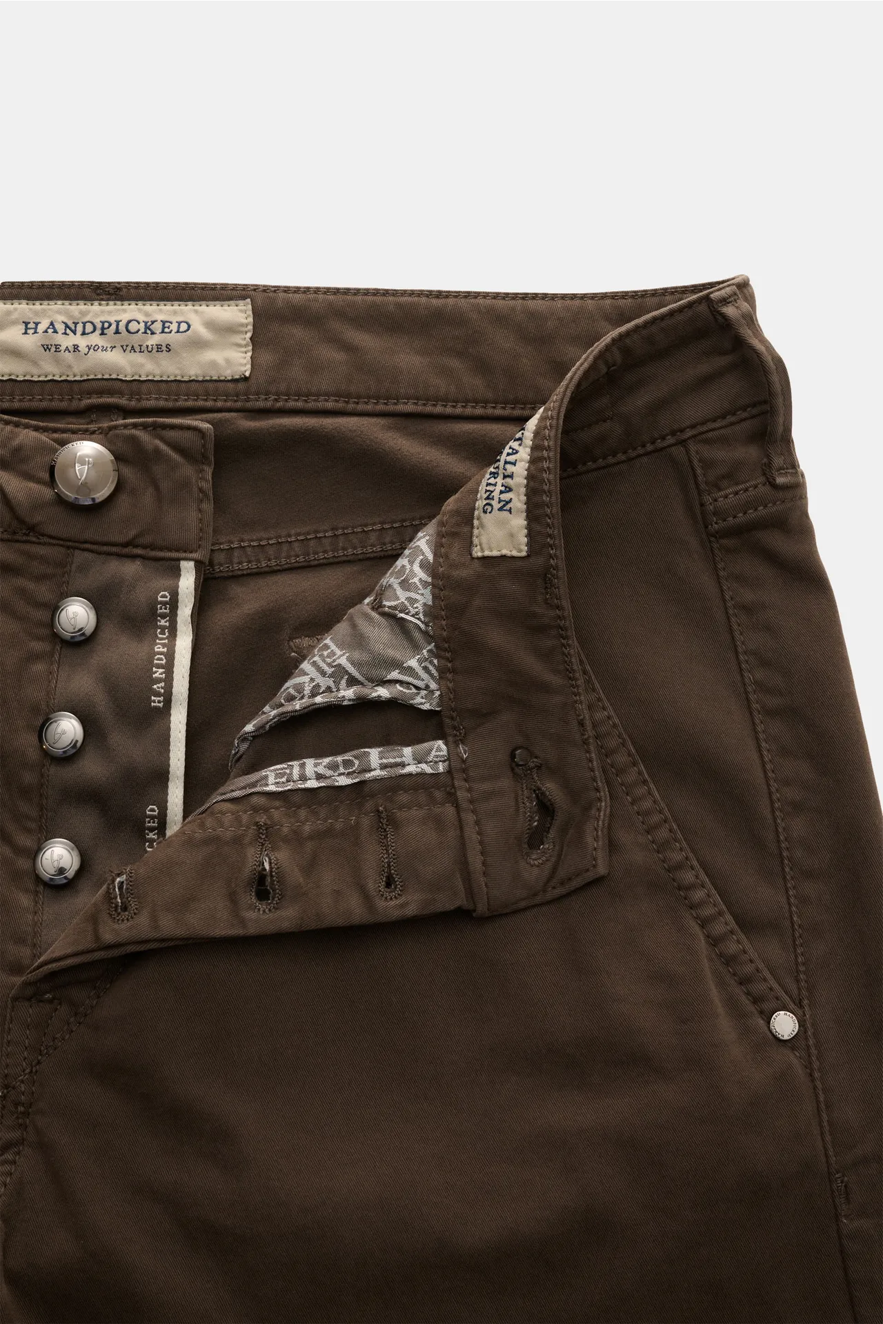 HandPicked - Herren - Chino 'Parma' dunkelbraun – Bild 4