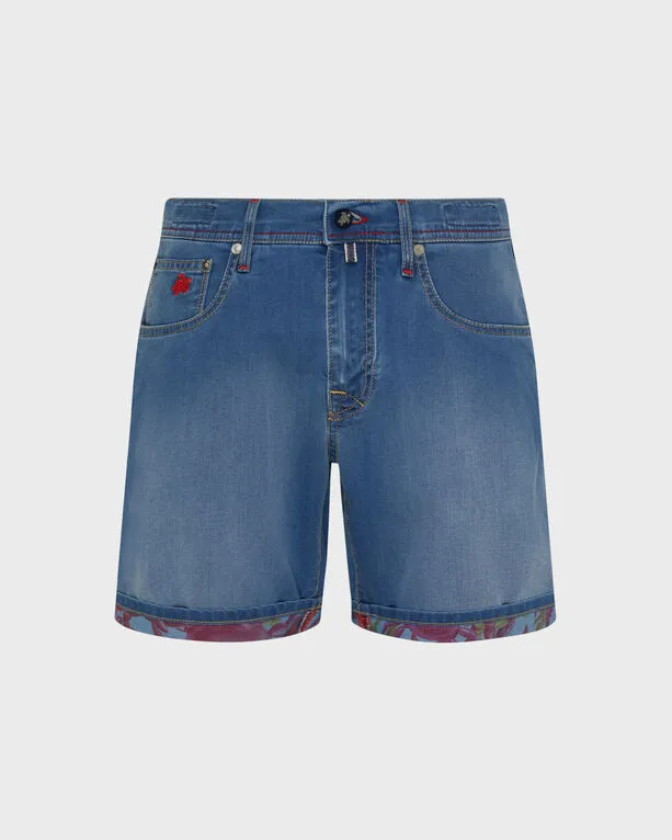 Vilebrequin - Crab Balloons Bermudashorts Aus Denim Für Herren - Bermuda - Garonne - Blau - Größe 32 Vilebrequin - Crab Balloons Bermudashorts Aus Denim Für Herren - Bermuda - Garonne - Blau - Größe 32