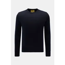 B.F. Knitwear - Herren - Merino Rundhalspullover navy B.F. Knitwear - Herren - Merino Rundhalspullover navy