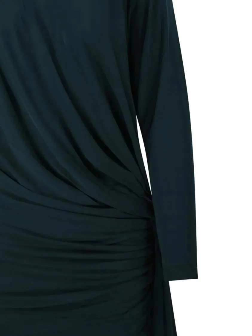 Christopher Esber - Side Cowl Drape Extension Dress - Größe 6 - grün – Bild 2