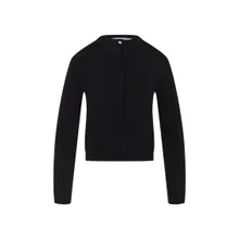 CARVEN - Silk Button-Up Sweater With Round Neckline - Größe XS - schwarz CARVEN - Silk Button-Up Sweater With Round Neckline - Größe XS - schwarz