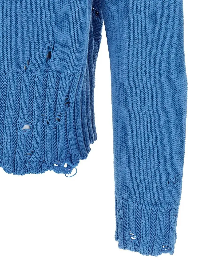 Marni - Logo Embroidery Sweater - Größe 52 - blau – Bild 2