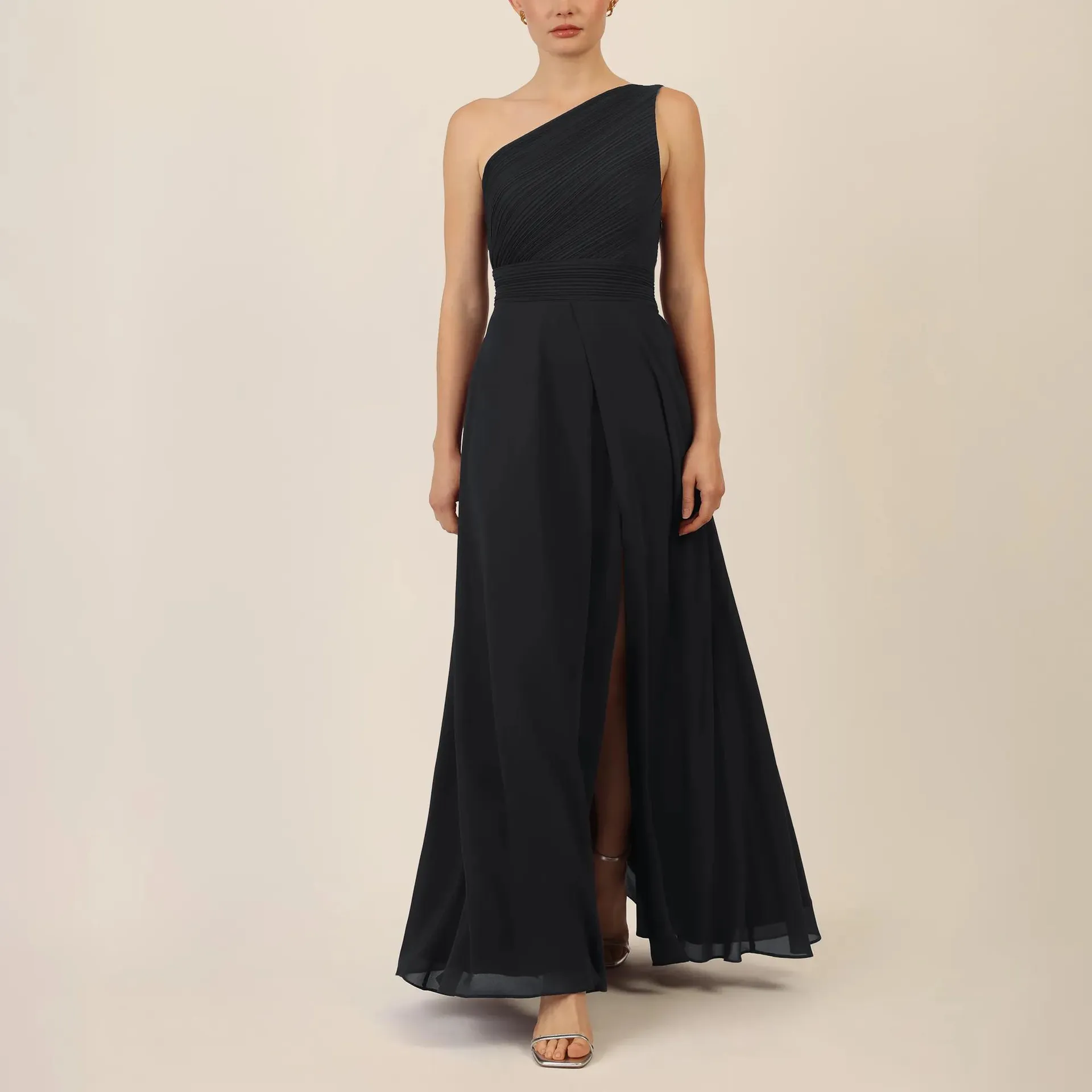 Apart - One-Shoulder Abendkleid - Größe 36 - schwarz – Bild 4