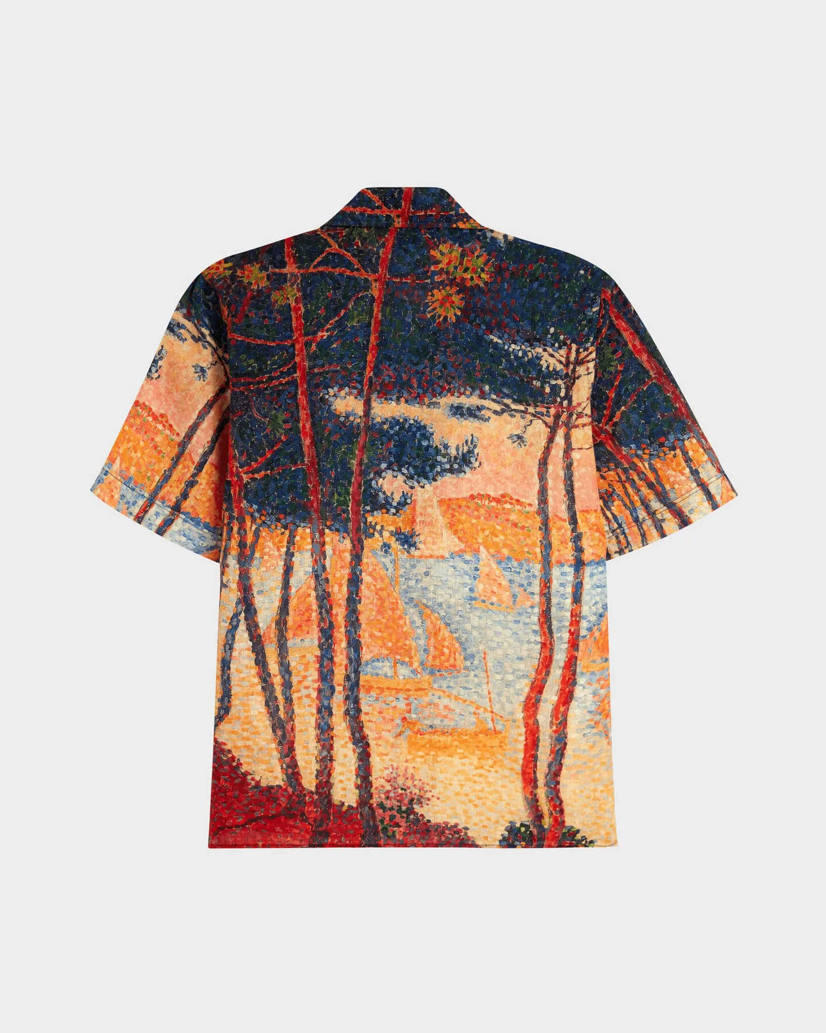 Vilebrequin - Voile Et Pins Bowling-hemd Aus Leinen Für Herren - Hemd - Chelly - Gelb - Größe M – Bild 2