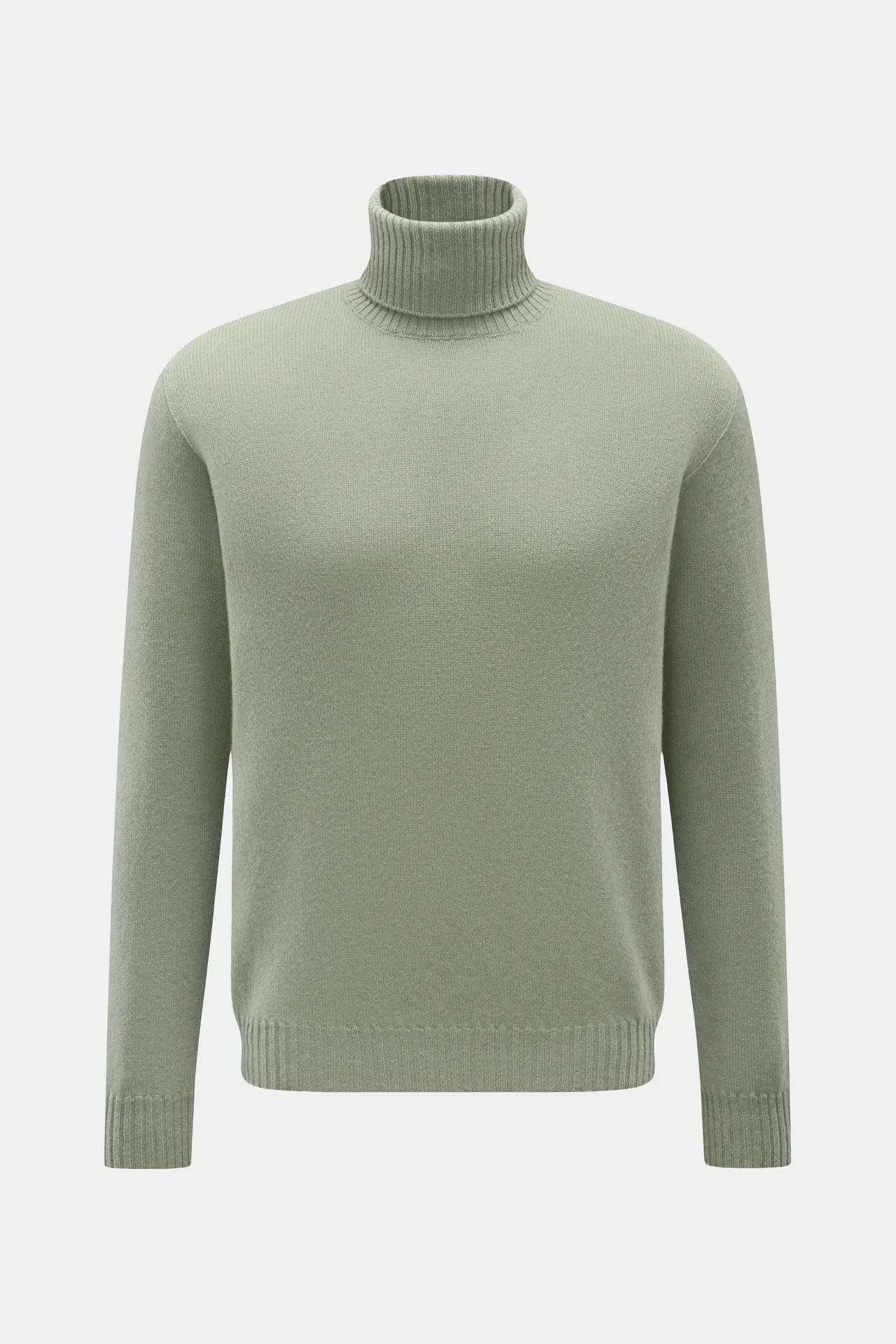 04651/ A trip in a bag - Herren - Cashmere Rollkragenpullover graugrün 04651/ A trip in a bag - Herren - Cashmere Rollkragenpullover graugrün