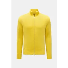 B.F. Knitwear - Herren - Merino Strickjacke gelb B.F. Knitwear - Herren - Merino Strickjacke gelb