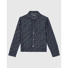 Vilebrequin - Ronde Des Tortues Jacquard Jacke Aus Leichtem Denim Für Herren - Jacke - Leoube - Blau - Größe L Vilebrequin - Ronde Des Tortues Jacquard Jacke Aus Leichtem Denim Für Herren - Jacke - Leoube - Blau - Größe L