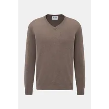 FTC - Herren - Cashmere V-Neck Pullover graubraun FTC - Herren - Cashmere V-Neck Pullover graubraun
