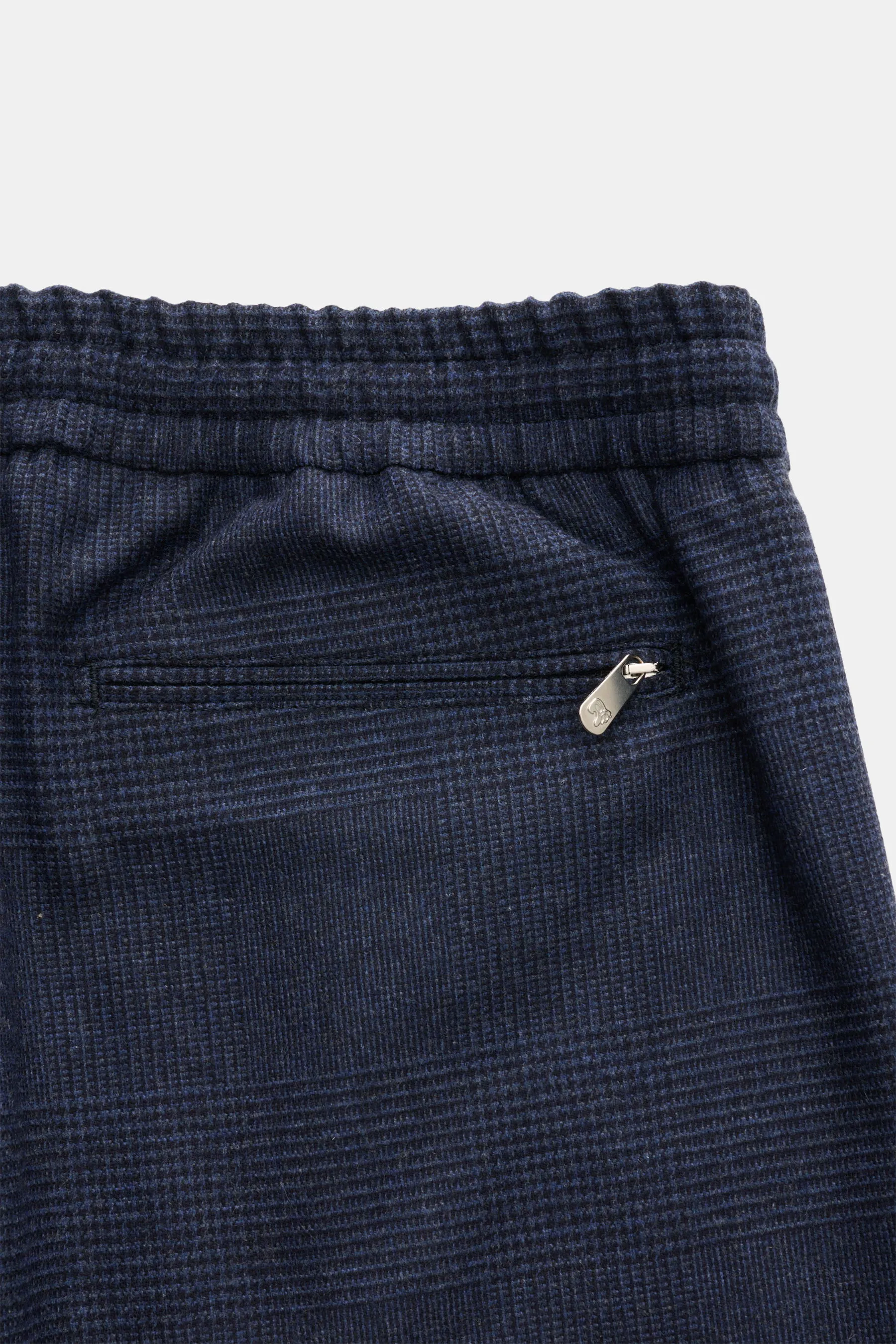 Marco Pescarolo - Herren - Jogpants 'Caracciolo' navy/schwarz kariert – Bild 3