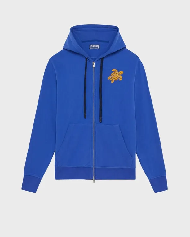 Vilebrequin - Baumwoll-cardigan Mit Durchgehendem Reißverschluss Und Großer Schildkrötenstickerei Für Herren - Sweatshirt - Malanti - Blau - Größe L Vilebrequin - Baumwoll-cardigan Mit Durchgehendem Reißverschluss Und Großer Schildkrötenstickerei Für Herren - Sweatshirt - Malanti - Blau - Größe L