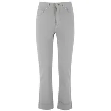 Panicale - High-Waisted Trousers With Jewel-Embellished Turn- - Größe 44 - grau Panicale - High-Waisted Trousers With Jewel-Embellished Turn- - Größe 44 - grau