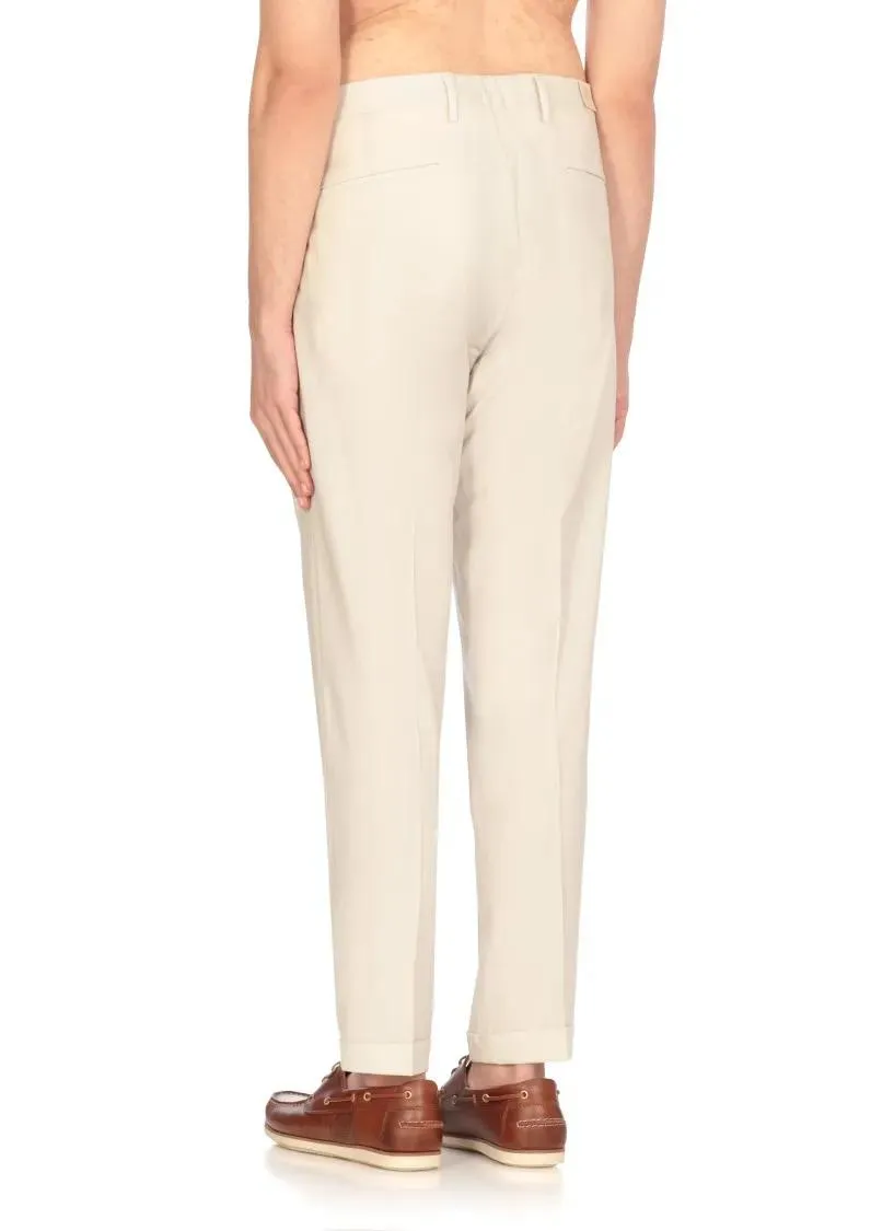 Briglia - Ivory Virgin Wool Pants - Größe 52 - beige – Bild 3