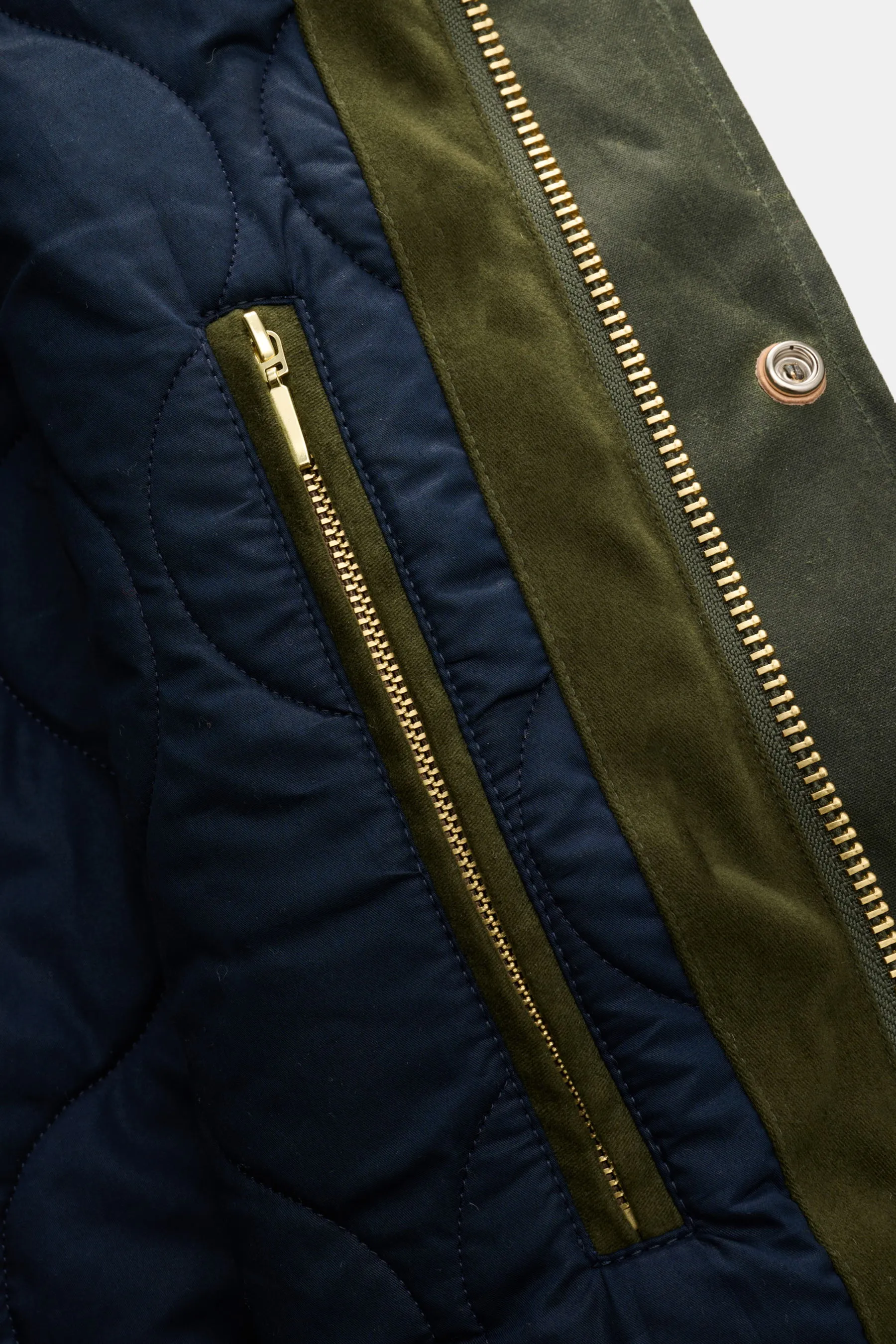 Manifattura Ceccarelli - Herren - Wachsjacke 'New Fisherman' oliv – Bild 5