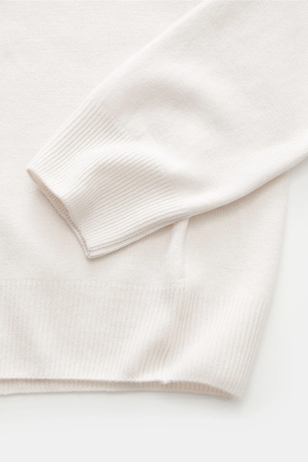 BRAUN Hamburg Essentials - Herren - Cashmere V-Neck Pullover offwhite – Bild 3