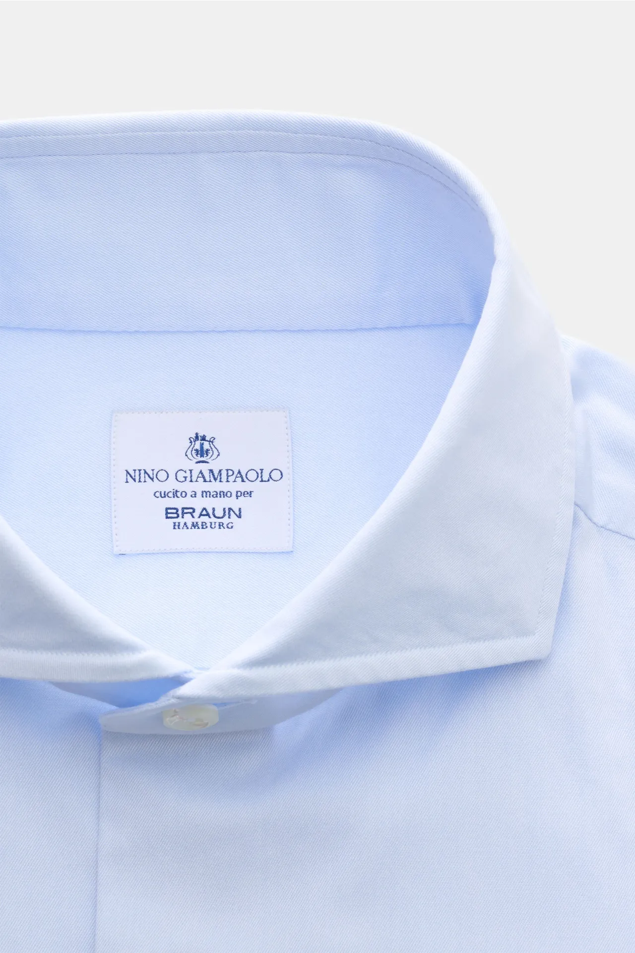 Giampaolo - Herren - Casual Hemd Haifisch-Kragen pastellblau – Bild 2