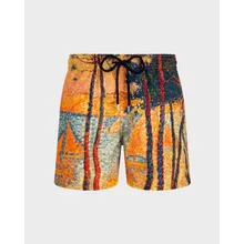 Vilebrequin - Voile Et Pins 360° Badeshorts Für Herren - Vilebrequin X Paul Signac - Bademode - Moopea - Gelb - Größe M Vilebrequin - Voile Et Pins 360° Badeshorts Für Herren - Vilebrequin X Paul Signac - Bademode - Moopea - Gelb - Größe M