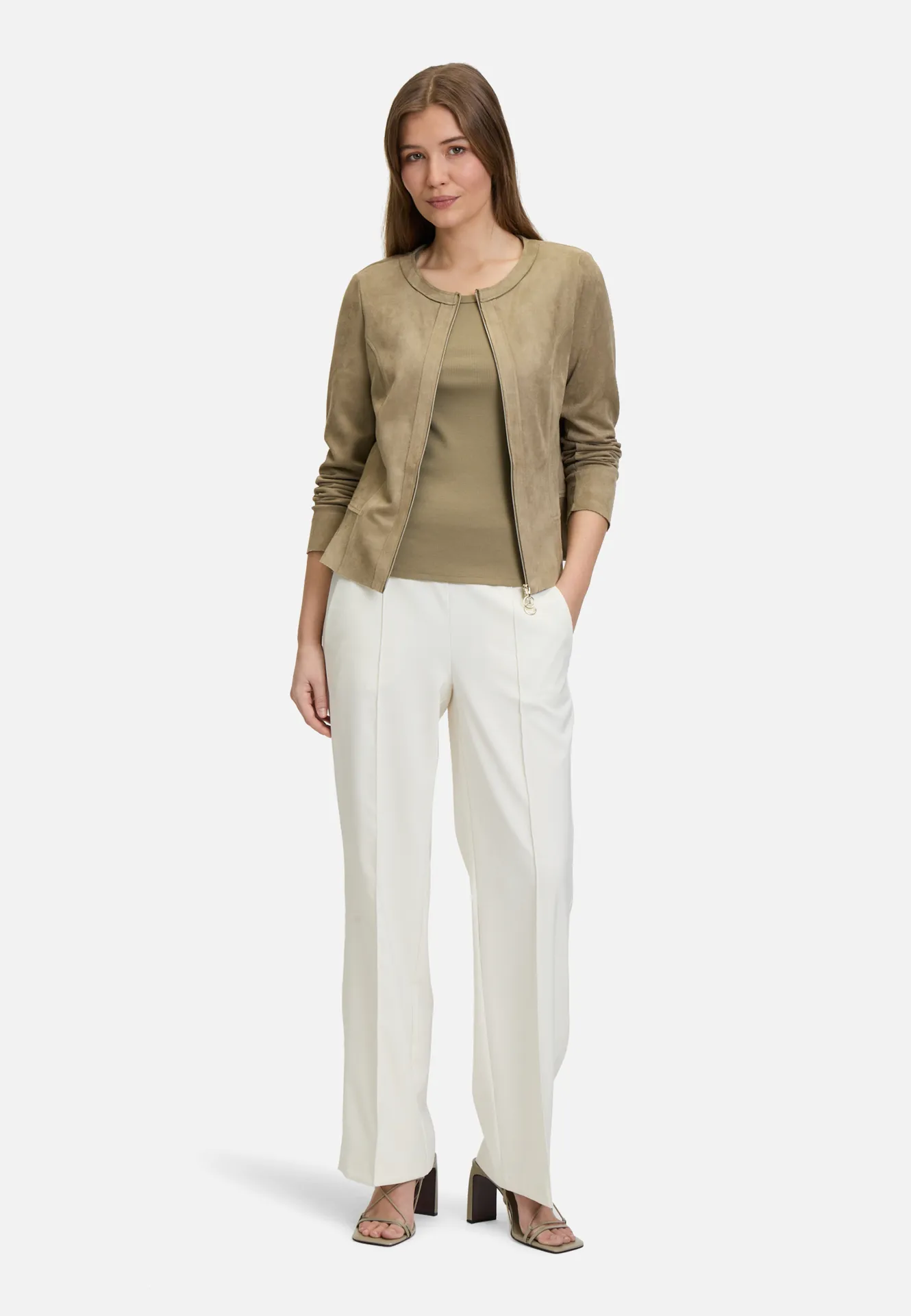 Blazer-Jacke mit Reißverschluss – Bild 2