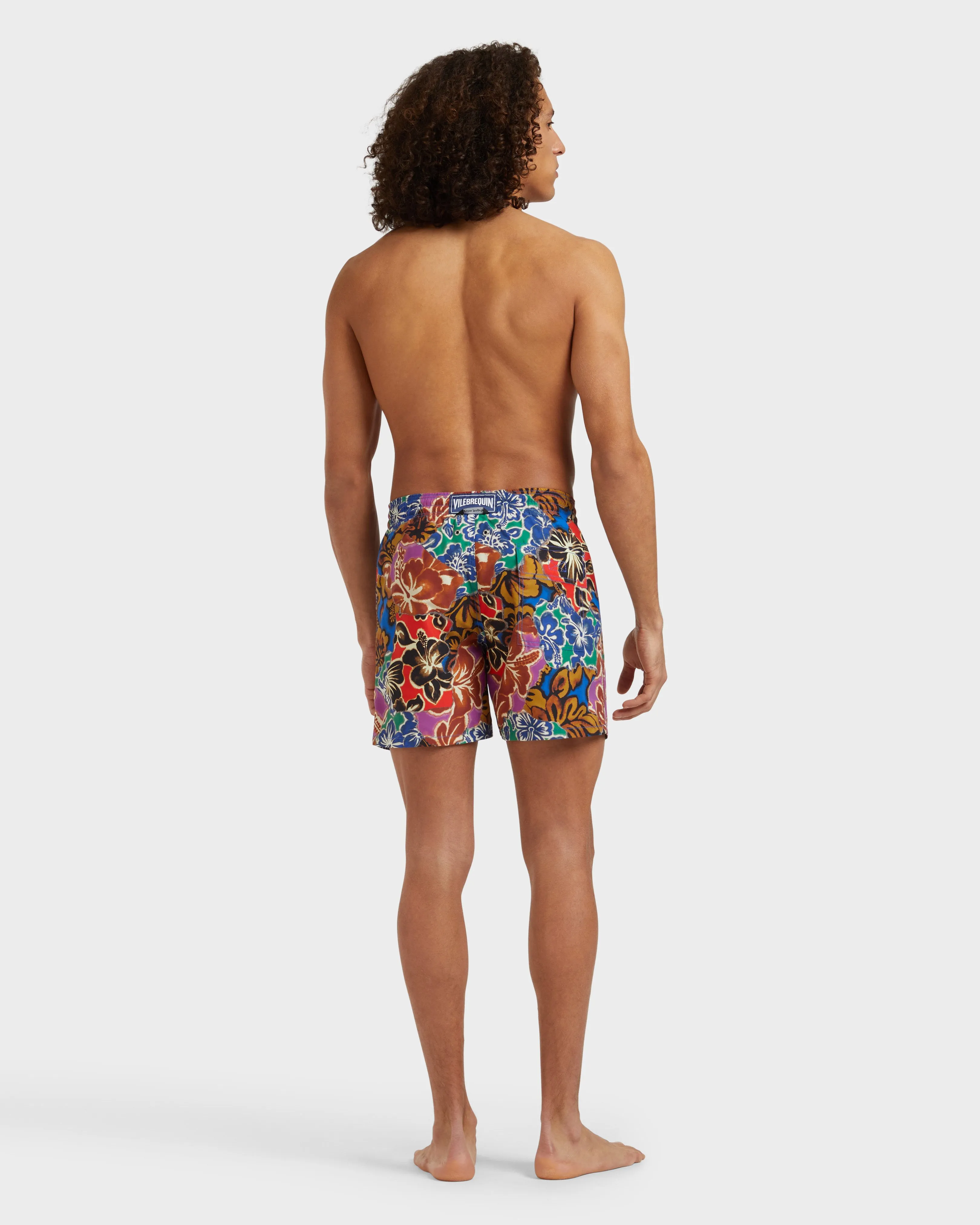 Vilebrequin - Men Swim Shorts Hawaiian Patchwork - Vbq X Palm Angels - Bademode - Moorea - Blau - Größe XS – Bild 4