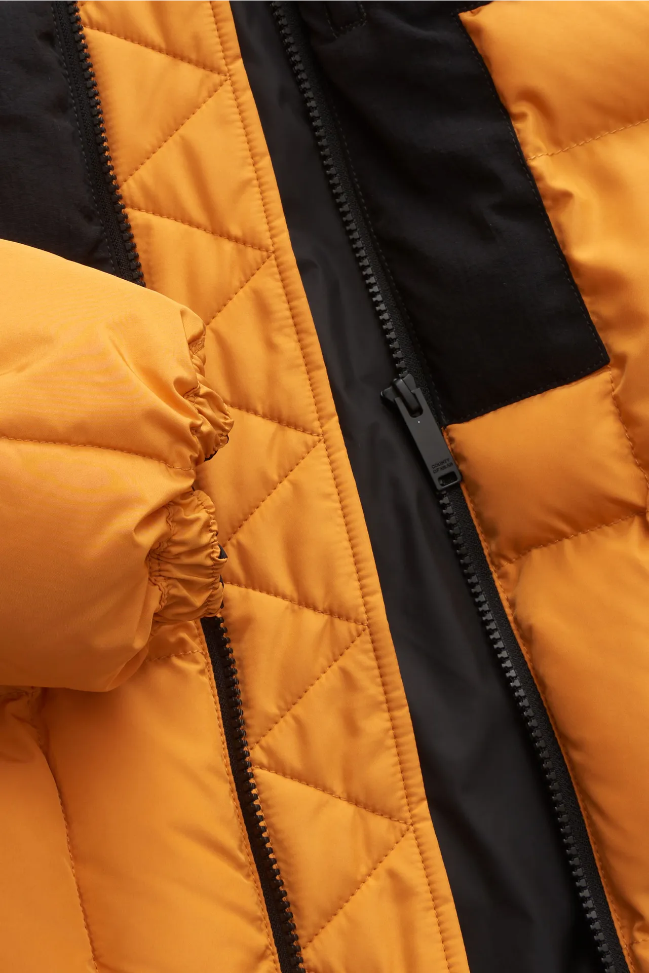 Marcelo Burlon - Herren - Steppjacke 'Cross Block Puffer' orange/schwarz – Bild 4