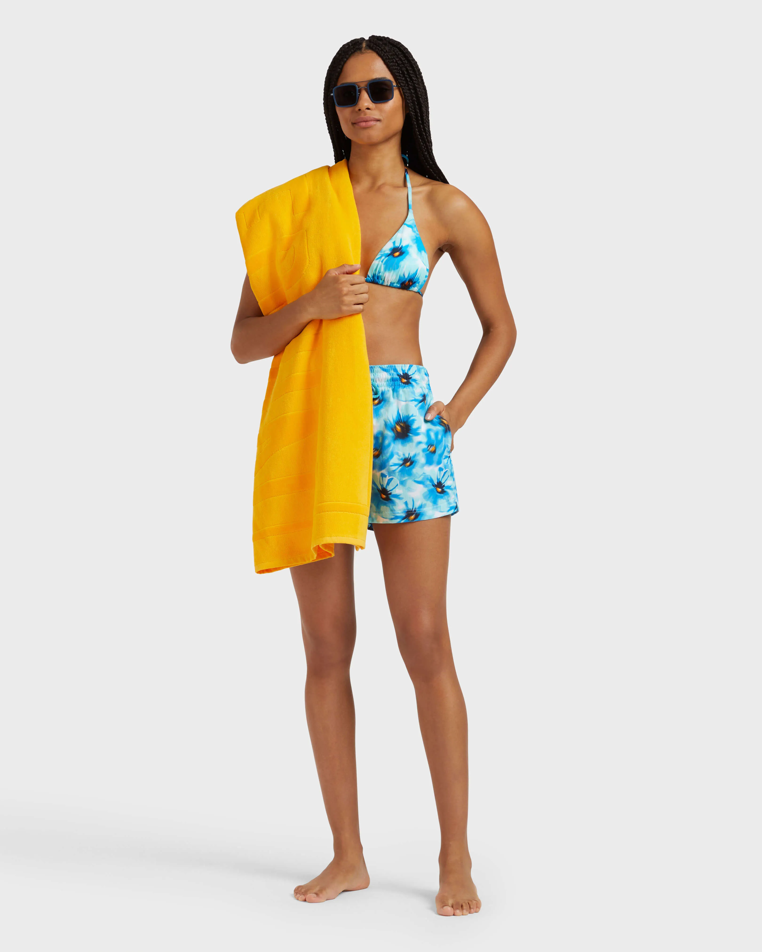 Vilebrequin - Poppies Stretch-badeshorts Für Damen - Shorty - Fabya - Blau - Größe XS – Bild 5